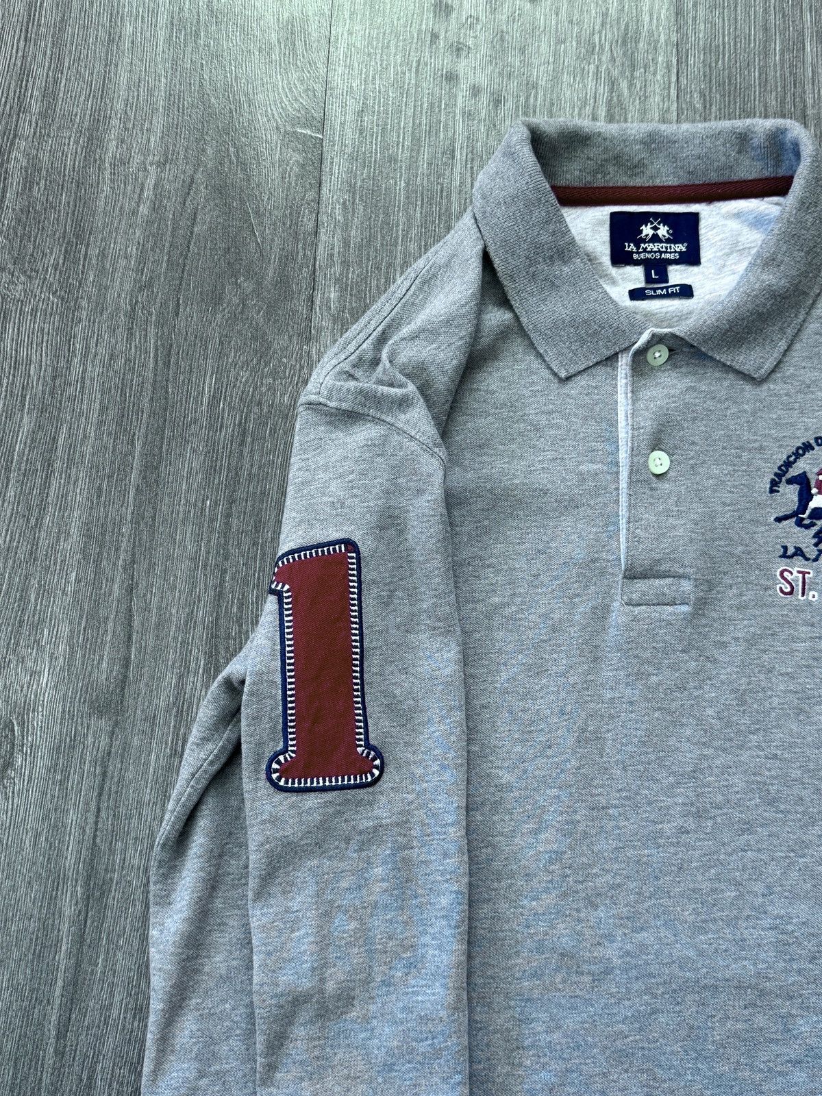 La Martina Vintage La Martina St.Moriz Ralph Lauren Gray Longsleeve Size US L / EU 52-54 / 3 - 4 Thumbnail
