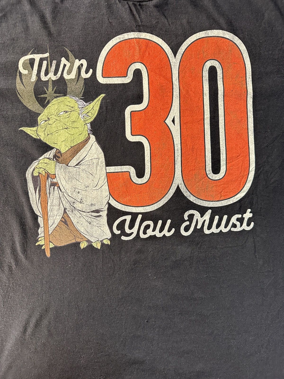 Designer × Star Wars Black Star Wars Yoda 30th Birthday 'Turn 30 You Must' Size US L / EU 52-54 / 3 - 2 Thumbnail