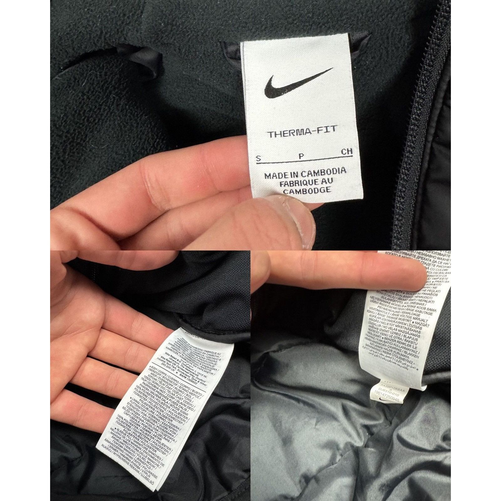 Nike Nike Therma-Fit Men's Black Hooded Full Zip Jacket Small Size US S / EU 44-46 / 1 - 2 Thumbnail