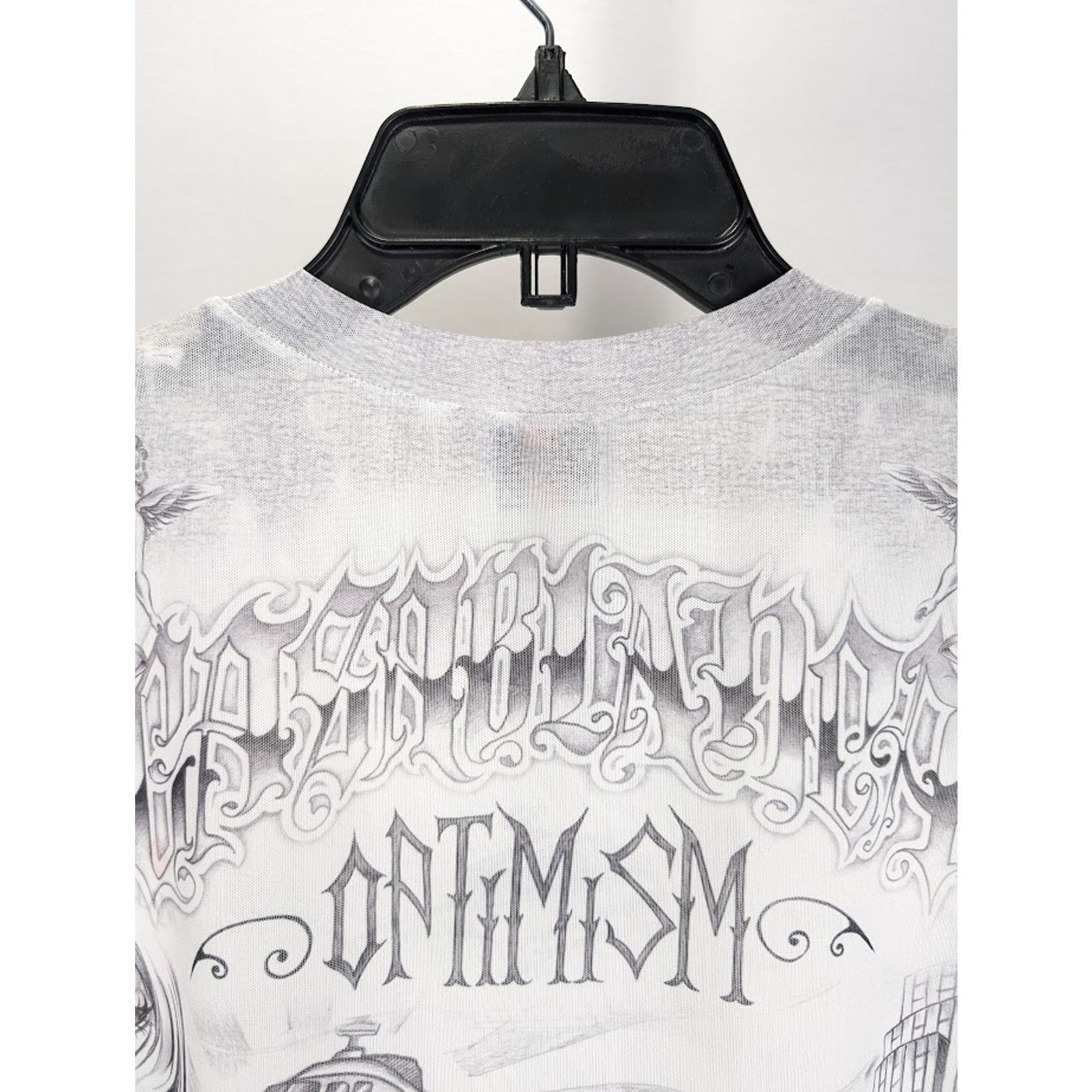 Casablanca o1rshd1 DUP / Printed Crewneck Short Sleeve Mesh Top Tattoo Size US XXL / EU 58 / 5 - 10 Thumbnail