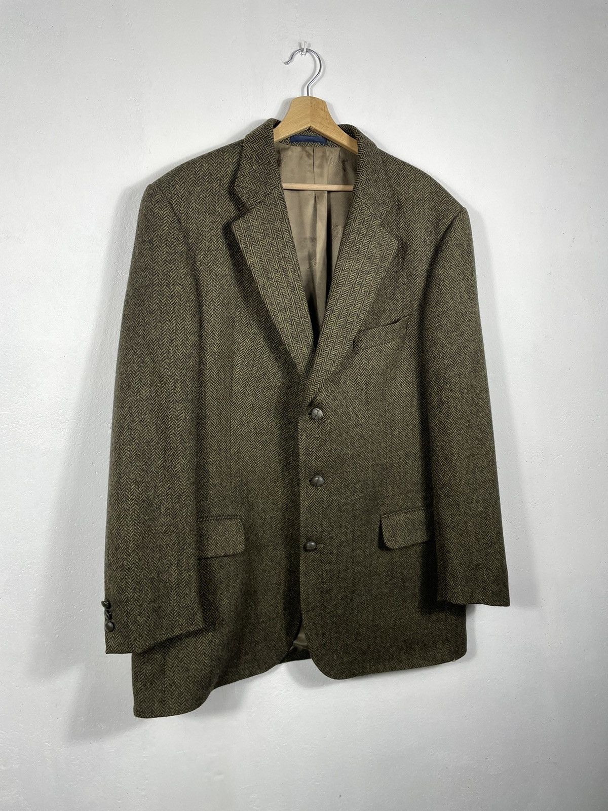Burberry × Designer × Vintage Burberry Retro 90s Button Ups Blazer Suit Jakcet Wool Size US XL / EU 56 / 4 - 2 Thumbnail