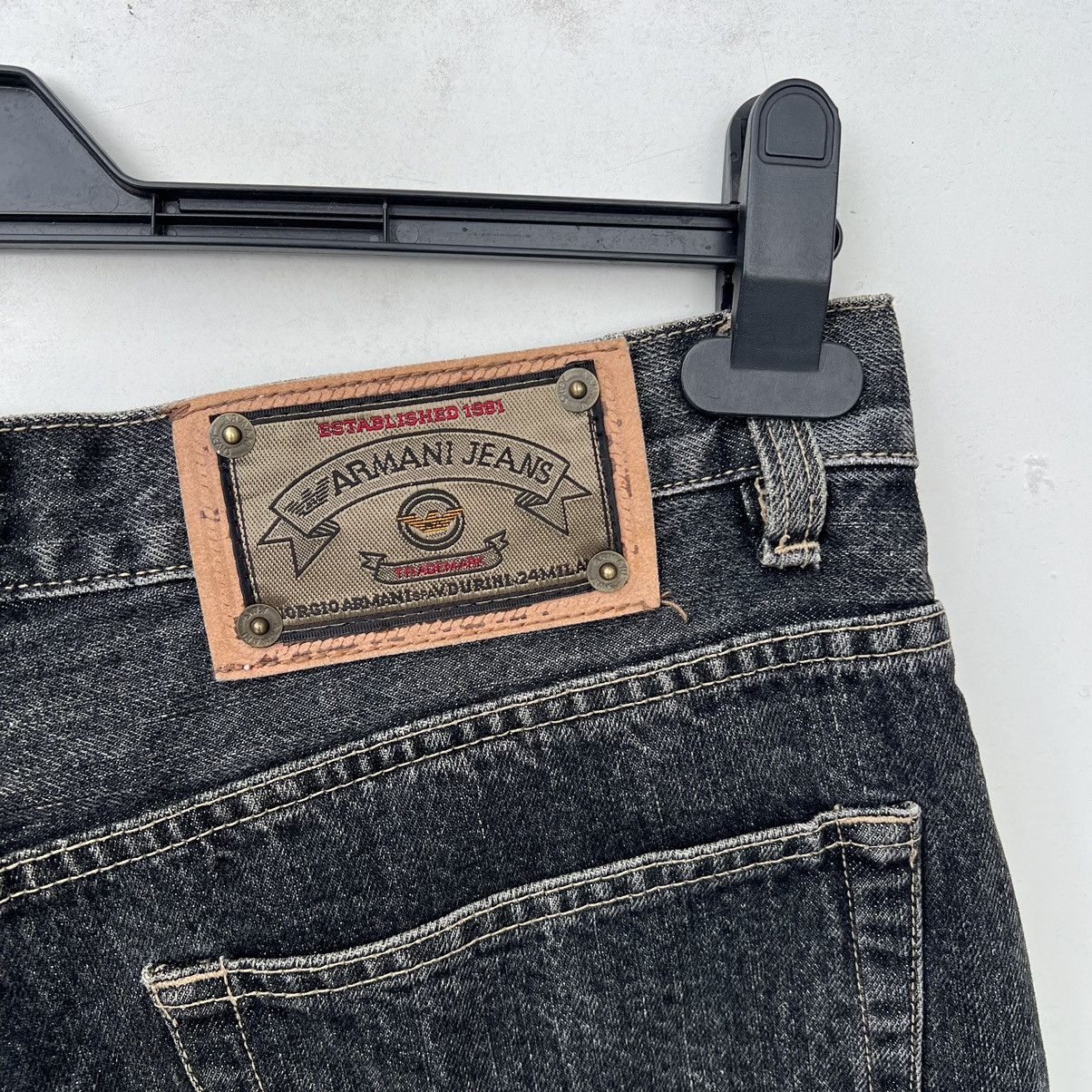 Armani × Vintage Armani Jeans vintage denim Size US 36 / EU 52 - 2 Thumbnail