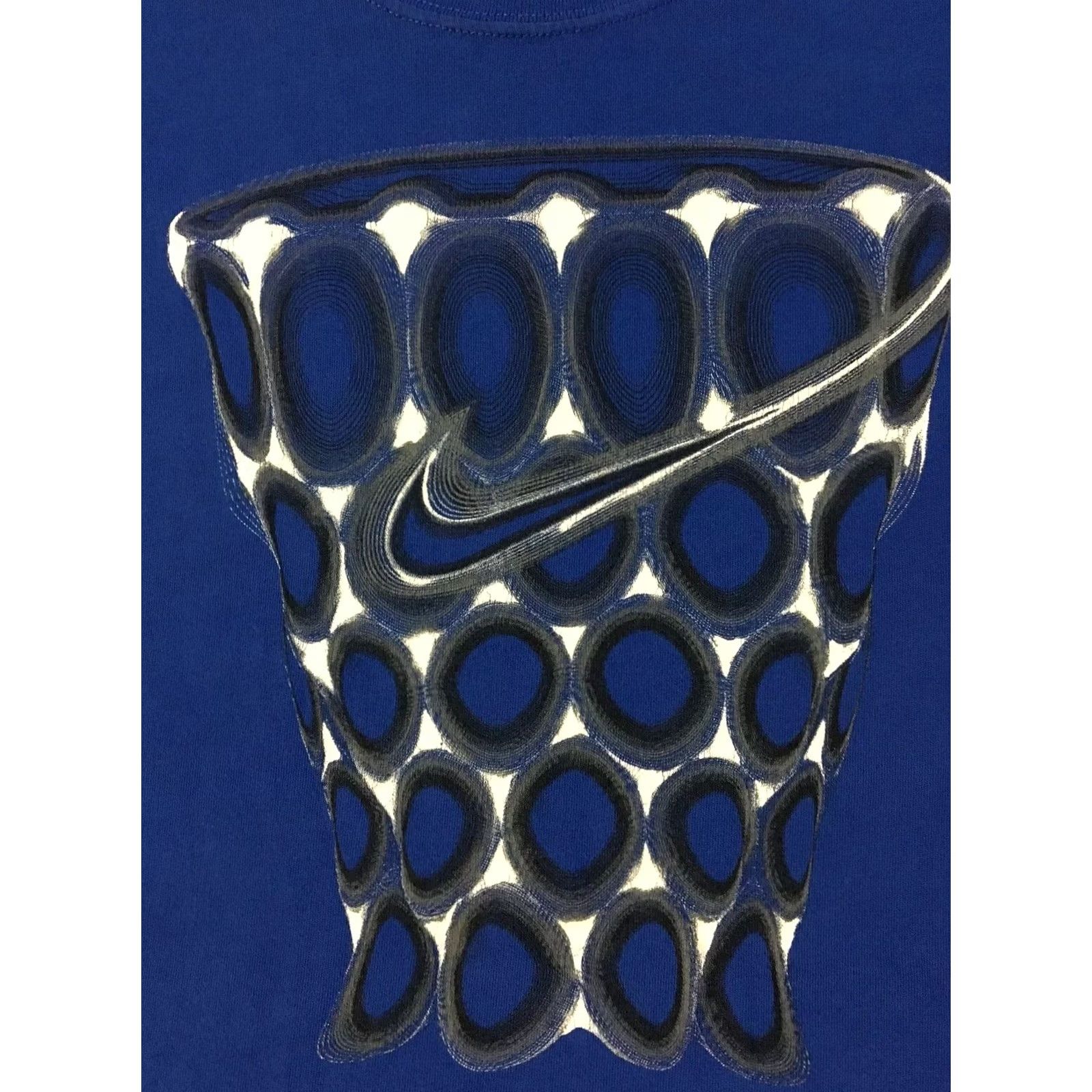 Nike VINTAGE Nike Basketball Dri Fit Shirt L Blue Swoosh Sportswear Bulls 90s ACG Jordan Shirt Mens Size US L / EU 52-54 / 3 - 2 Thumbnail