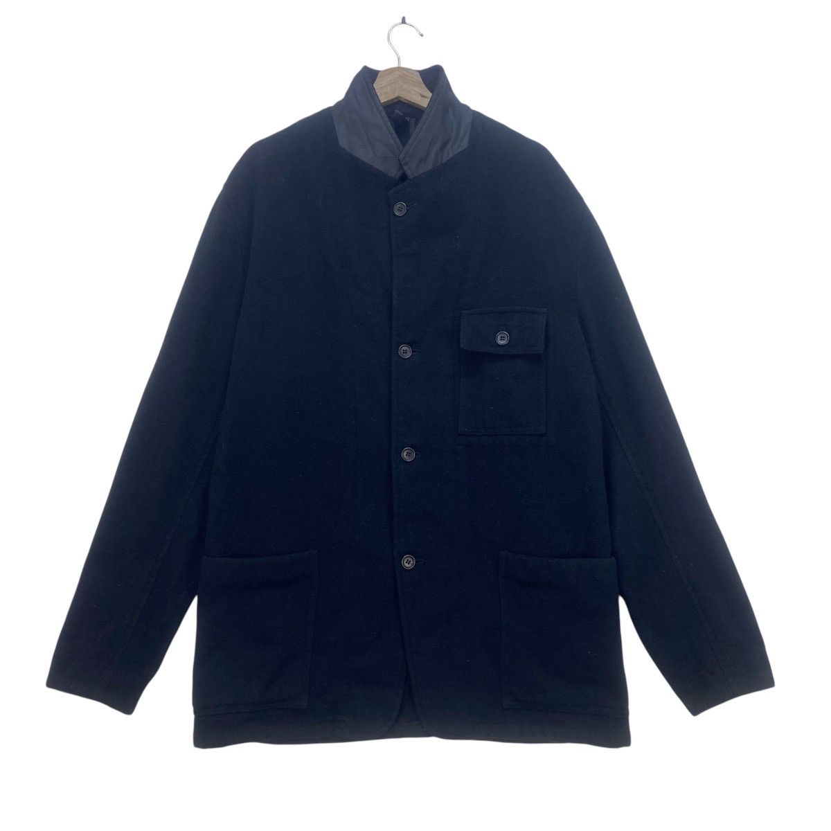 Japanese Brand L’homme Et Vous Paris Wool Heavy Coat Size US M / EU 48-50 / 2 - 1 Thumbnail