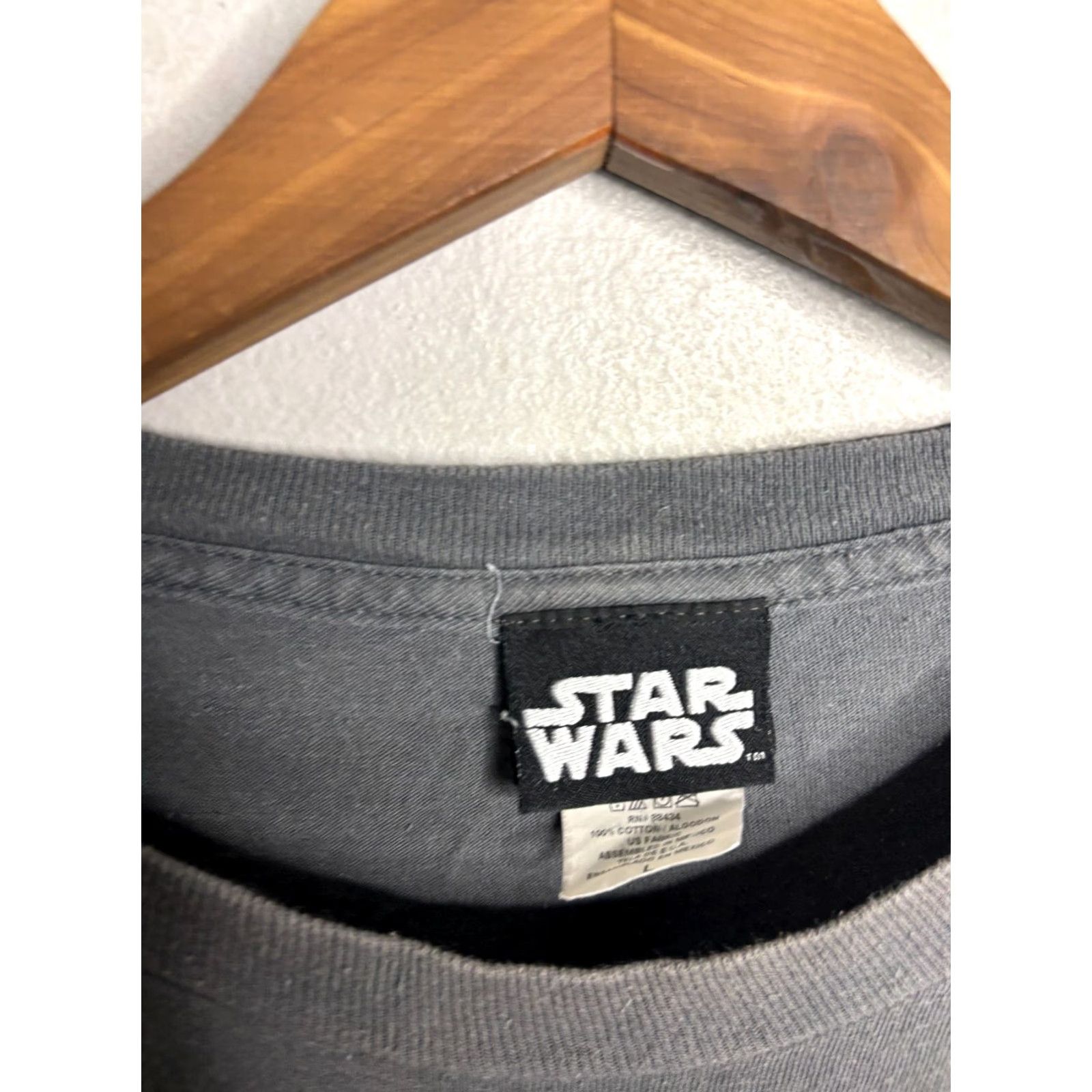 Star Wars VTG Star Wars Stormtrooper Cross Bones Shirt Mens L Gray Short Sleeve T-Shirt 4395 Size US L / EU 52-54 / 3 - 3 Thumbnail