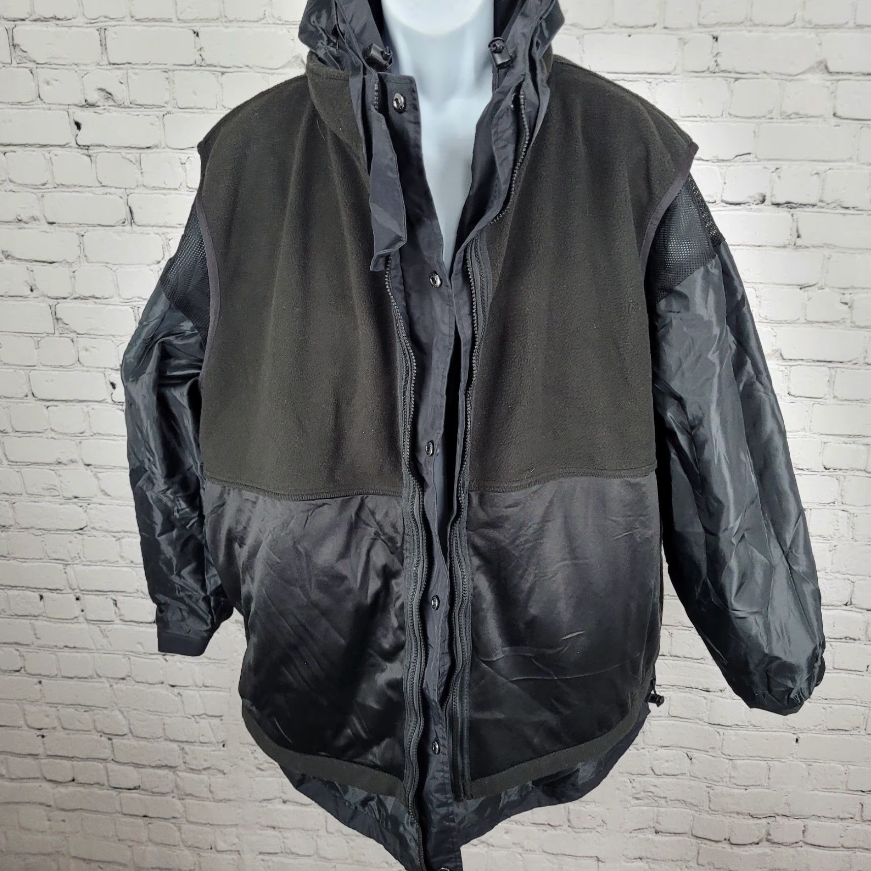 Port Authority Goodman Air Conditioning & Heating Black Hood Removable Fleece Lined Jacket 3XL Size US XXL / EU 58 / 5 - 5 Thumbnail