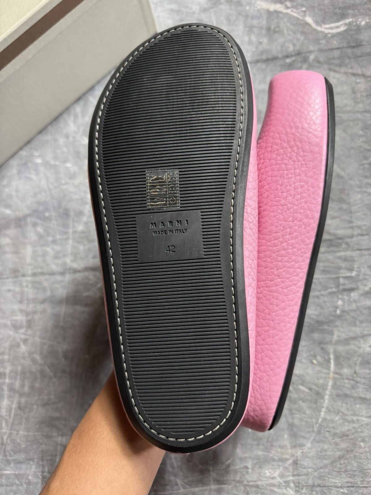 Marni Marni Leather Sabots in Pink Size 42 Size US 9 / EU 42 - 6 Thumbnail