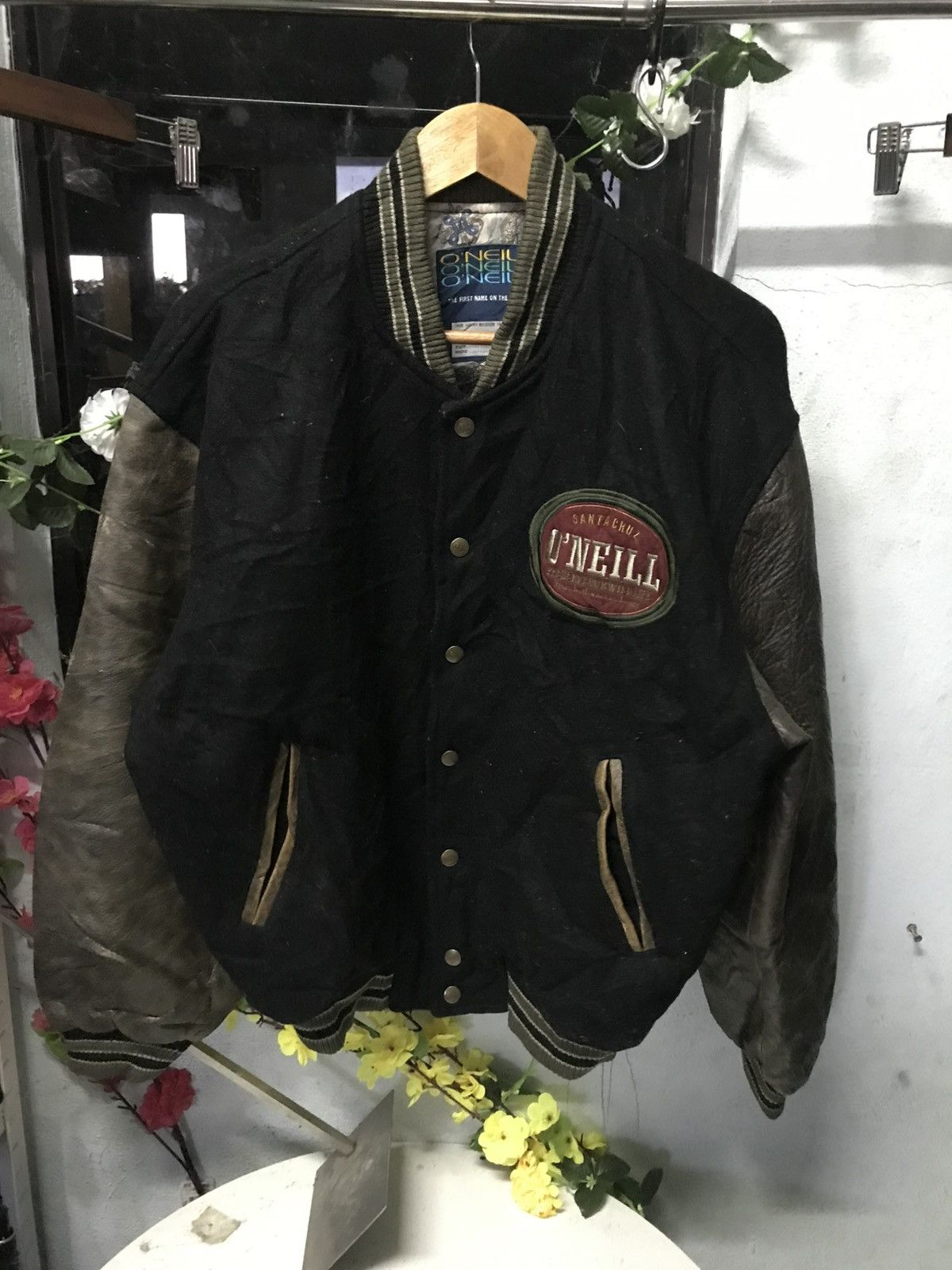 O'Neill VINTAGE ONEILL WOOL LEATHER VARSITY Size US L / EU 52-54 / 3 - 3 Thumbnail