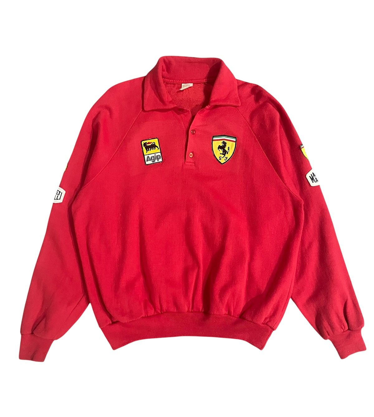 Ferrari Vintage Ferrari Agip Collar Sweatshirt Size US L / EU 52-54 / 3 - 2 Thumbnail