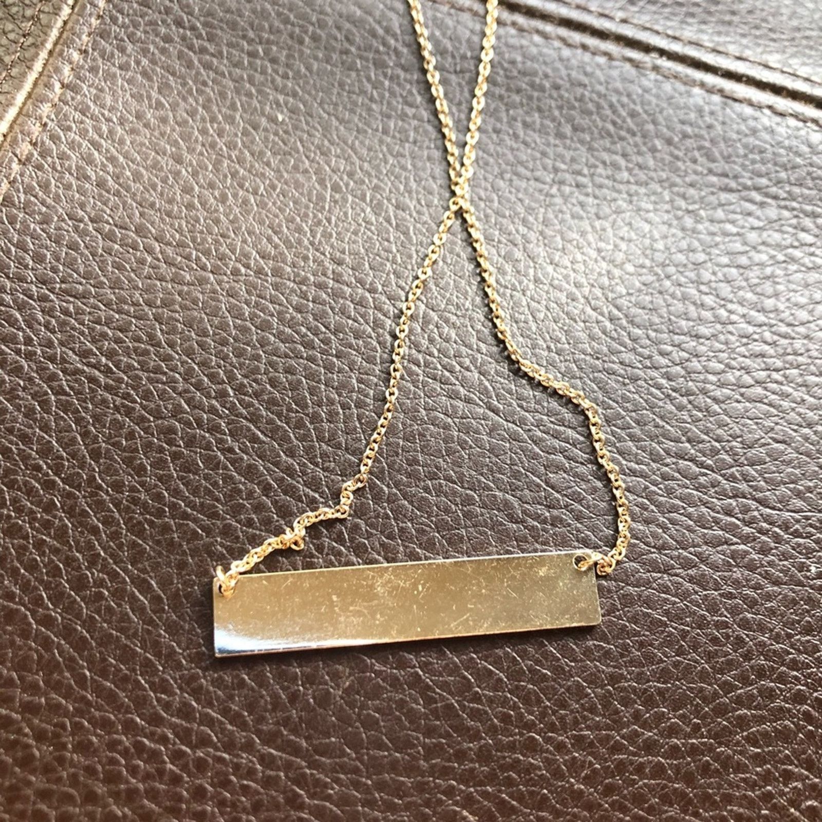 Jewelry Gold plated engraved “FAITH” bar on chain necklace Size ONE SIZE - 7 Thumbnail