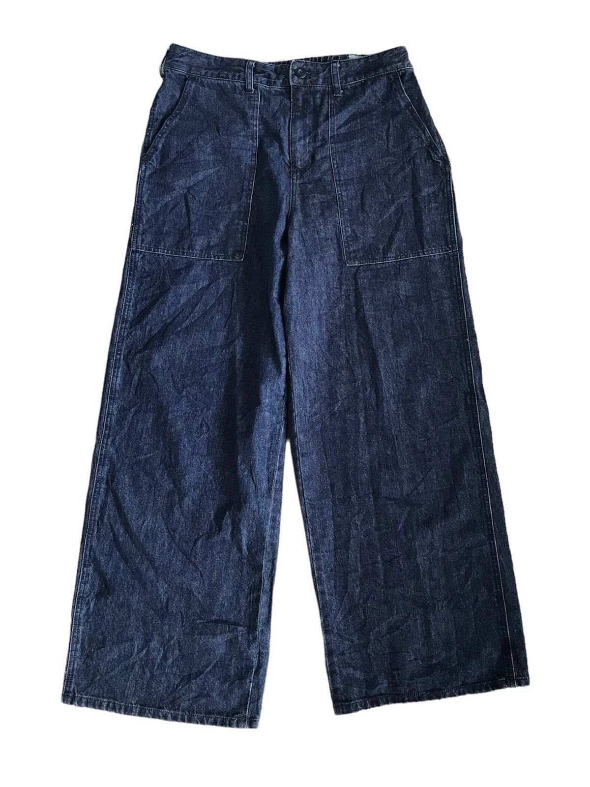 image of Issey Miyake Plantation Fatigue Pants in Blue, Men's (Size 30)