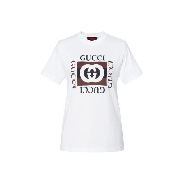 Gucci Gucci Lido Logo Print Short Sleeve T-Shirt-2507 Size S / US 4 / IT 40 - 1 Thumbnail