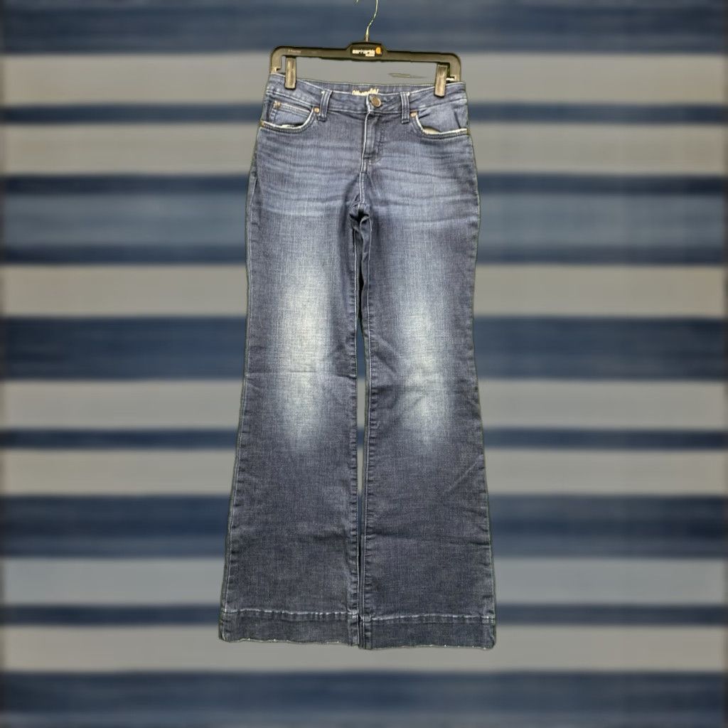 Wrangler Wrangler Flare Jeans Womens 6 Regular Denim Blue Wrangler Retro 09MWWAB Cowboy Western 80s 90s | Jeans Womens Size 28" / US 6 / IT 42 - 1 Thumbnail
