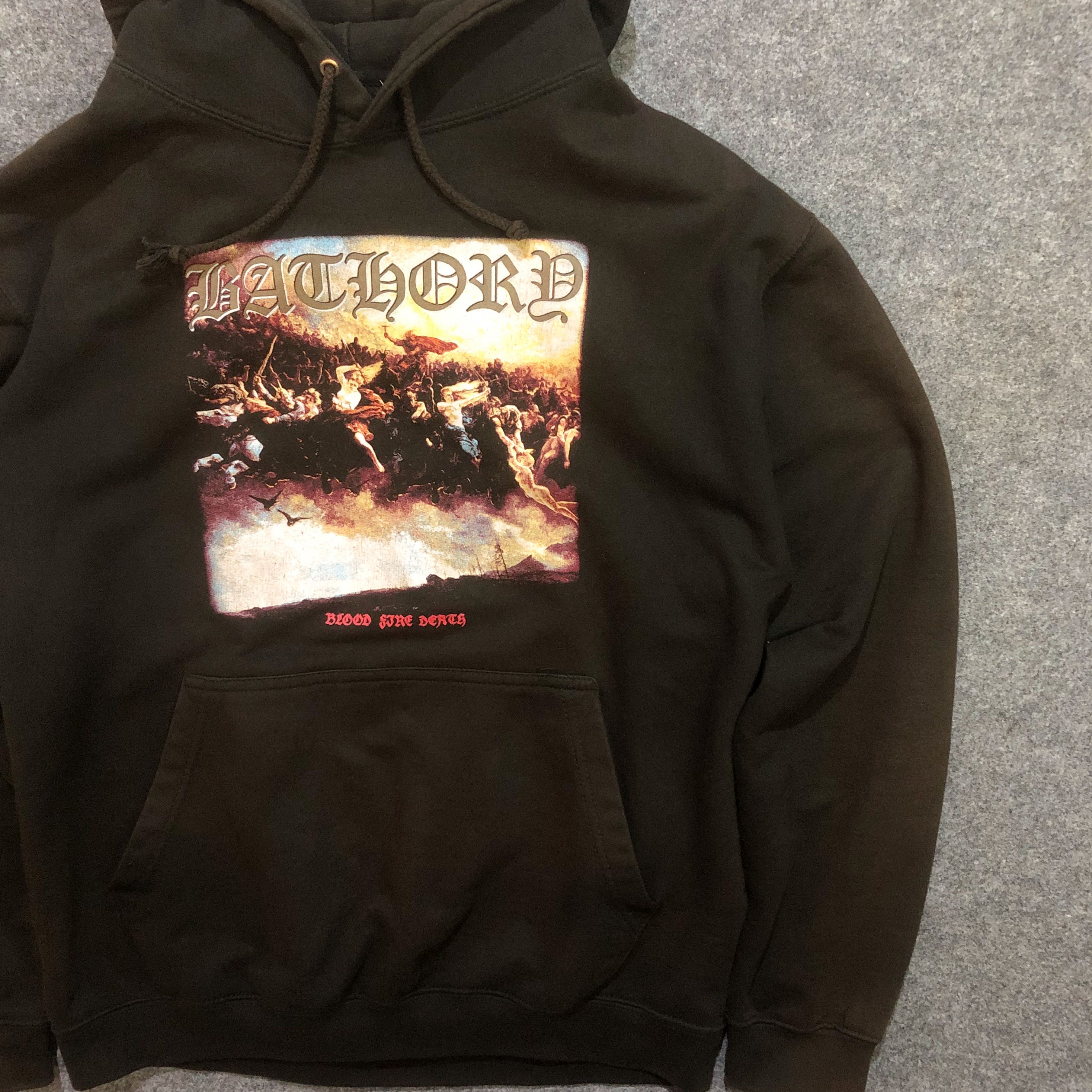 Band Tees Bathory Blood Fire Death Hoodie Sun Faded Aesthetic Size US L / EU 52-54 / 3 - 2 Thumbnail
