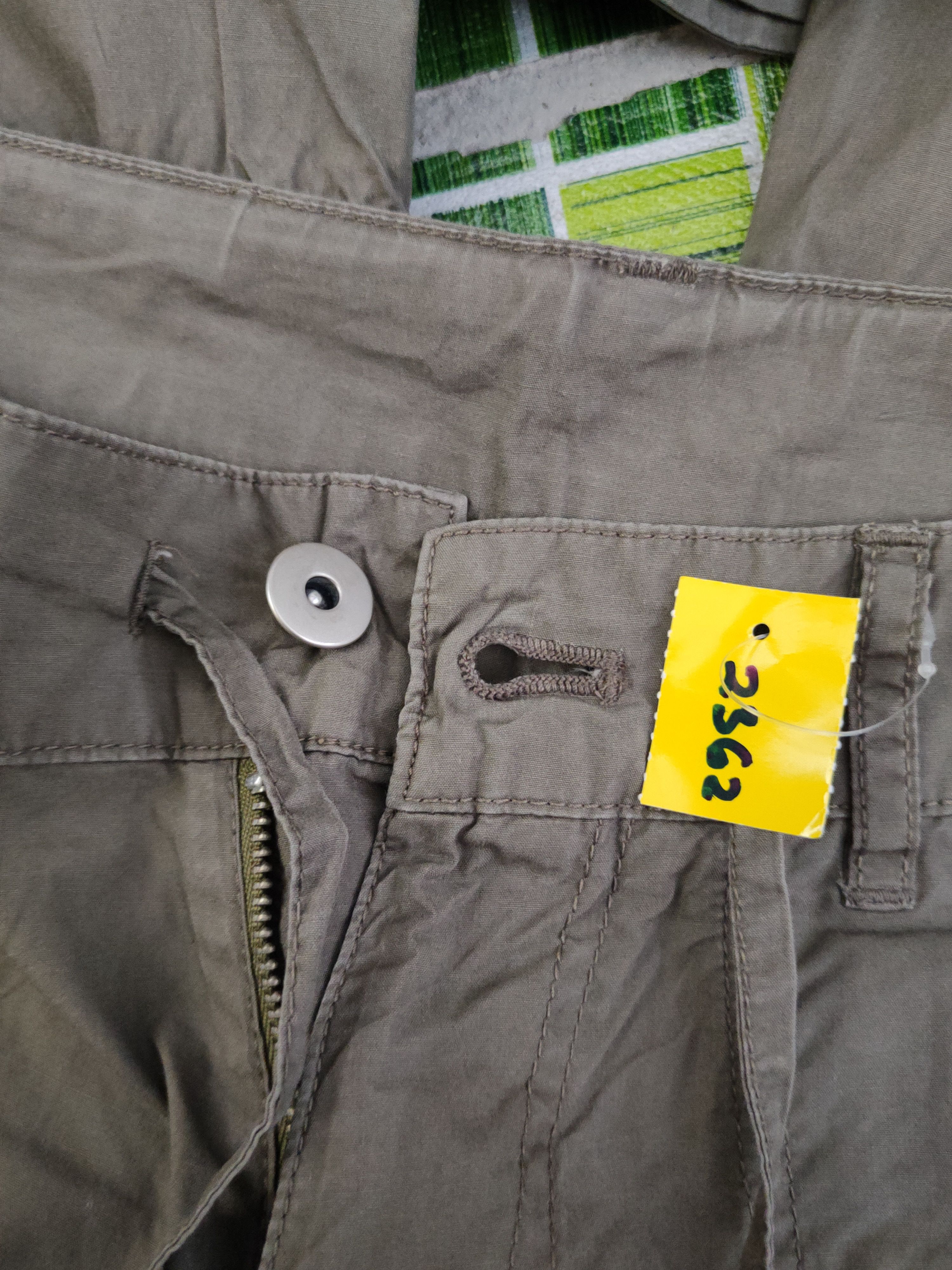 Japanese Brand DL Olive des Olive Olive Multipocket Cargo Pants #2362 Size 30" / US 8 / IT 44 - 15 Thumbnail