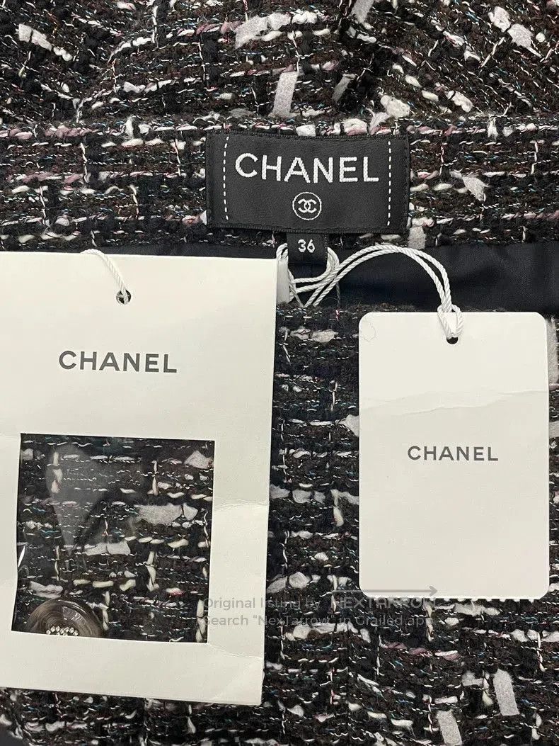 Chanel Chanel 24A Tweed Wide-Leg Shorts. Size US 36 / EU 52 - 4 Thumbnail