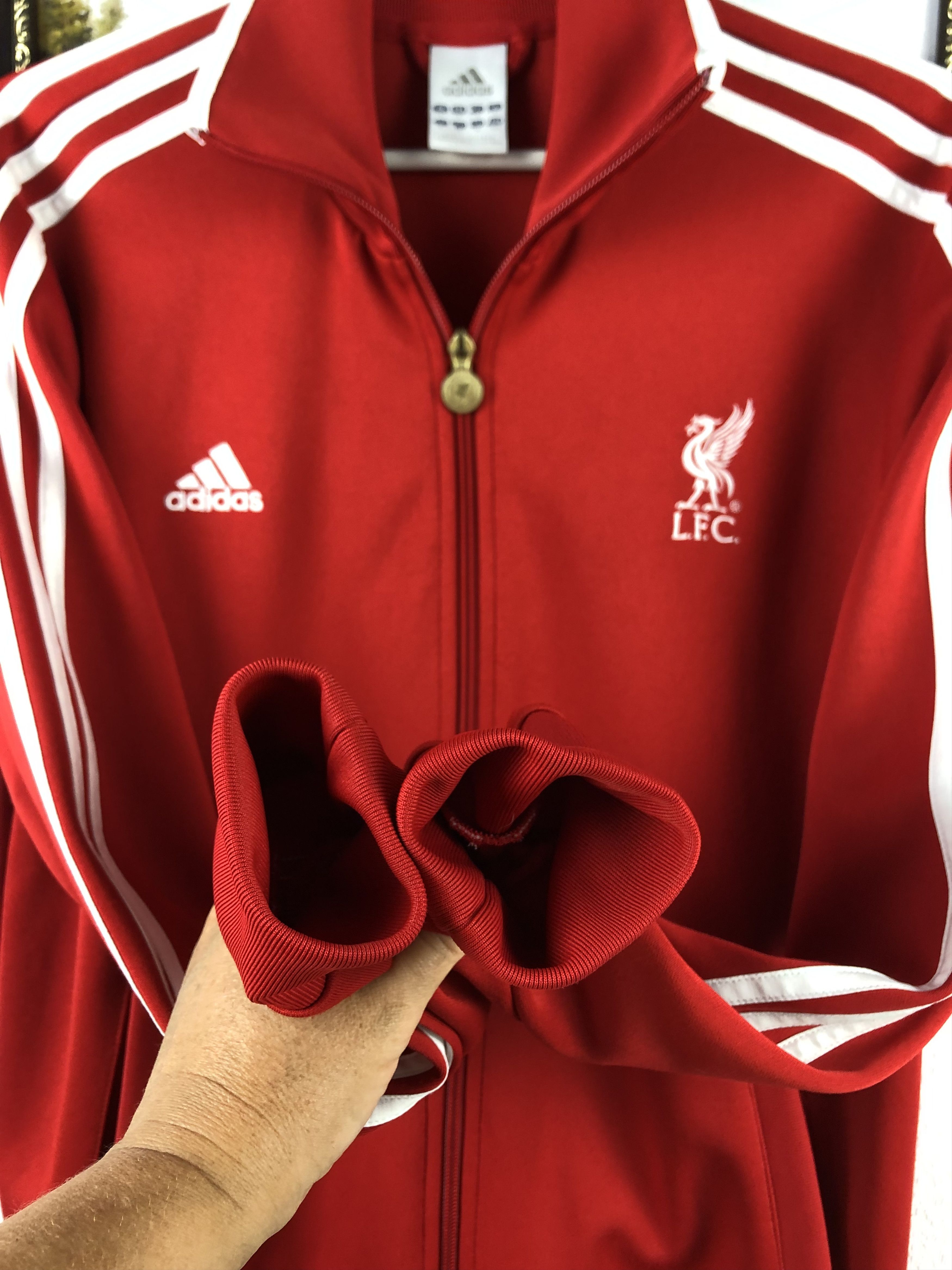 Adidas Vintage Liverpool Football Jacket Soccer Track Top Mens YNWA Size US S / EU 44-46 / 1 - 9 Thumbnail