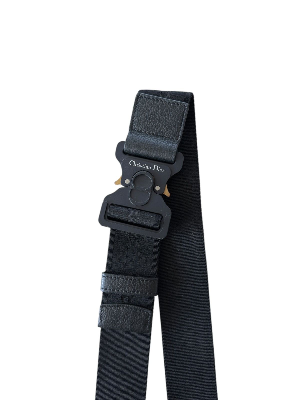 Alyx × Dior Dior Black Leather Men’s Saddle Bag Size ONE SIZE - 9 Thumbnail