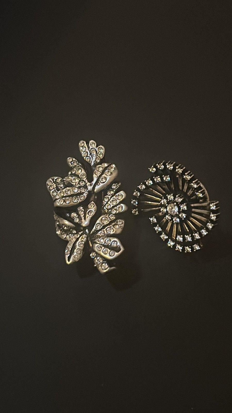 Saint Laurent Paris Saint Laurent Rhinestone Mini Brooch and Pin Set Size ONE SIZE - 1 Thumbnail