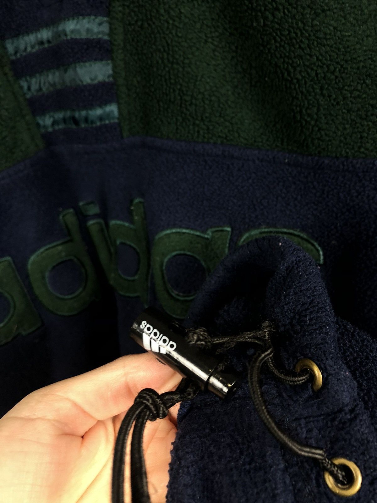 Adidas Adidas vintage fleece big logo 1/3 Size US XL / EU 56 / 4 - 4 Thumbnail
