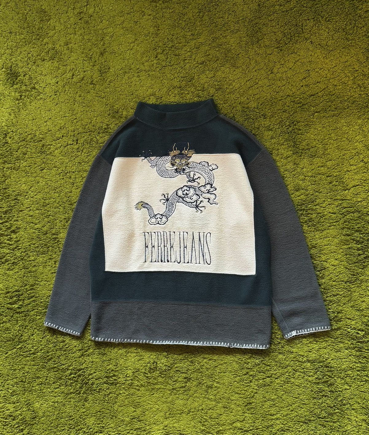 Ferre × GF Ferre × Gianfranco Ferre Ferre Jeans 2000s Dragon logo Japanese style sweatshirt Y2K Size US S / EU 44-46 / 1 - 1 Thumbnail