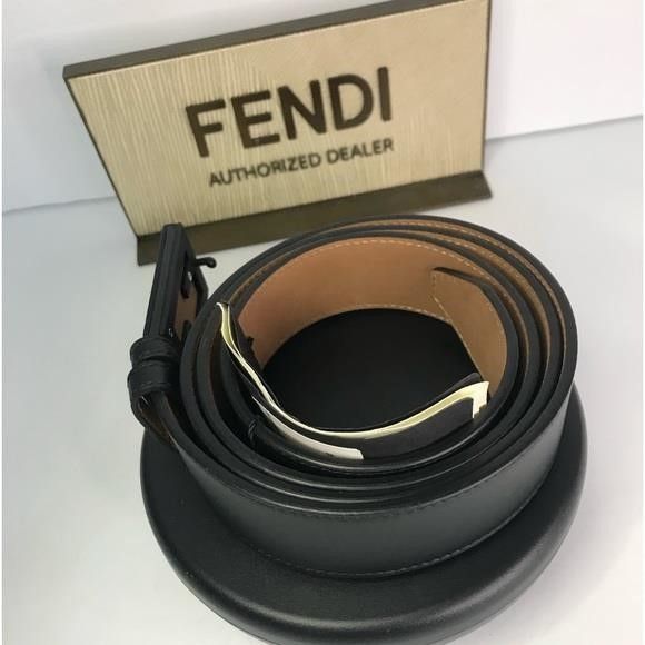 Fendi New Authentic Fendi Baguette FF Logo Buckle Leather Belt","d Size ONE SIZE - 12 Thumbnail