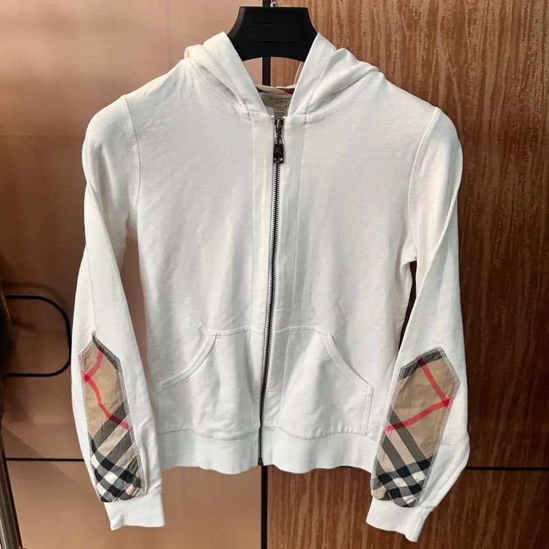 Burberry Burberry Women's M White Cotton Jacket Size M / US 6-8 / IT 42-44 - 1 Thumbnail