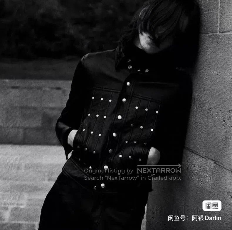 Celine CELINE Black Studs Leather Biker Jacket Size US L / EU 52-54 / 3 - 8 Thumbnail