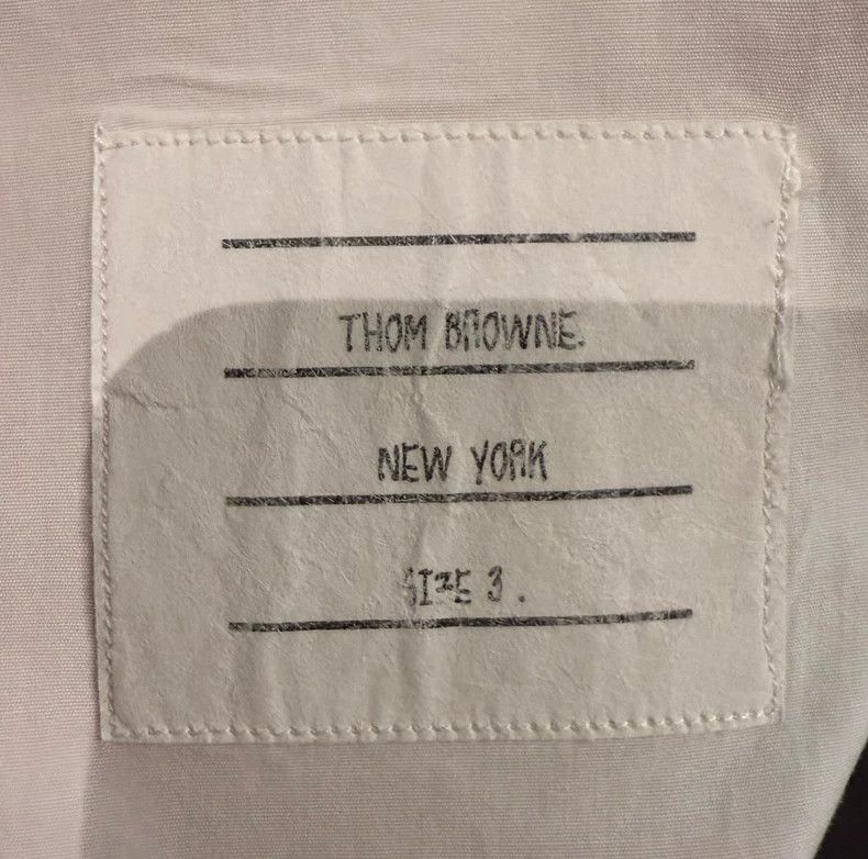 Thom Browne Thom Browne size3 Classic two-sleeved shirt Size US L / EU 52-54 / 3 - 4 Thumbnail