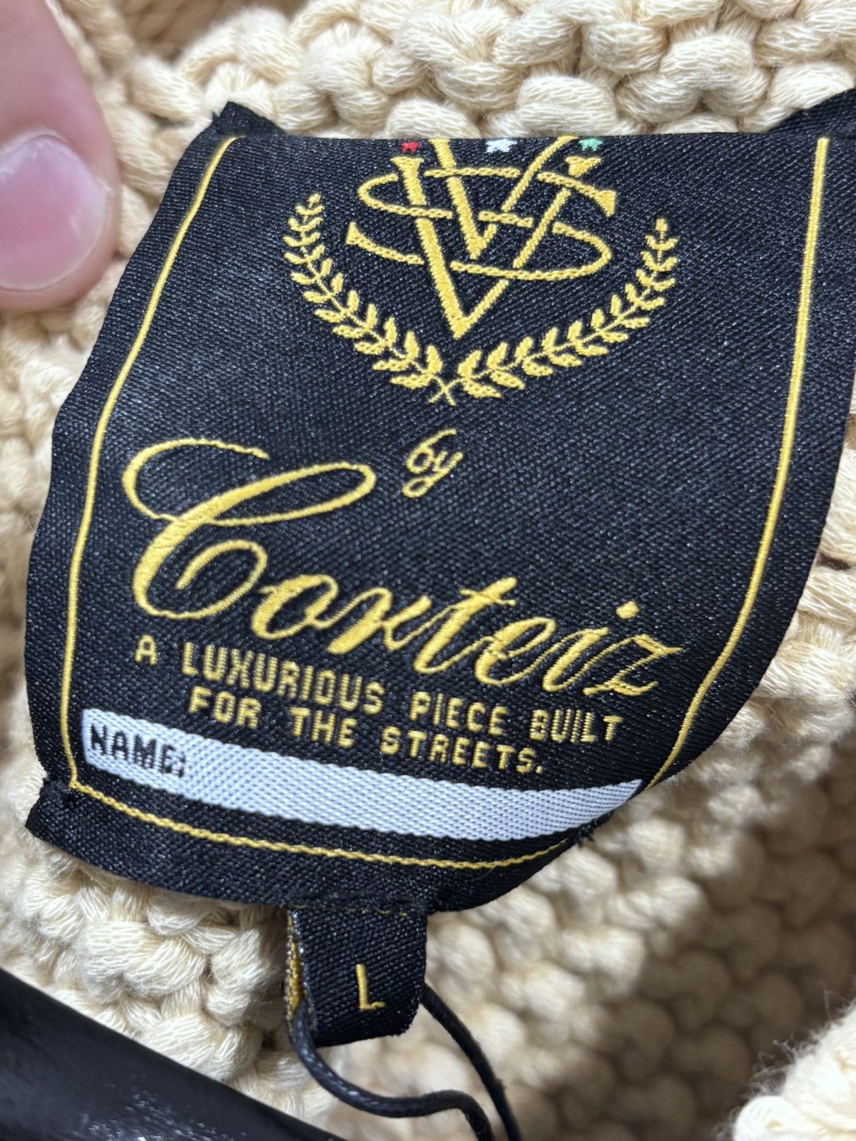 Corteiz Corteiz Chunky Knit Royale Sweater Natural Size US L / EU 52-54 / 3 - 11 Thumbnail