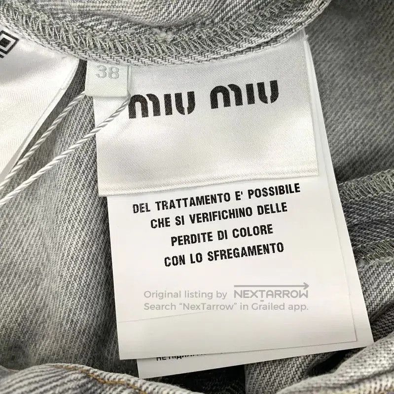 Miu Miu Miu Miu Gray Cotton Women's Dress Size S . Size S / US 4 / IT 40 - 7 Thumbnail