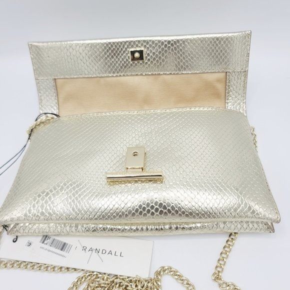 Loeffler Randall Pre-Owned Loeffler Randall Tab Embossed Metallic Leather Clu Size ONE SIZE - 5 Thumbnail