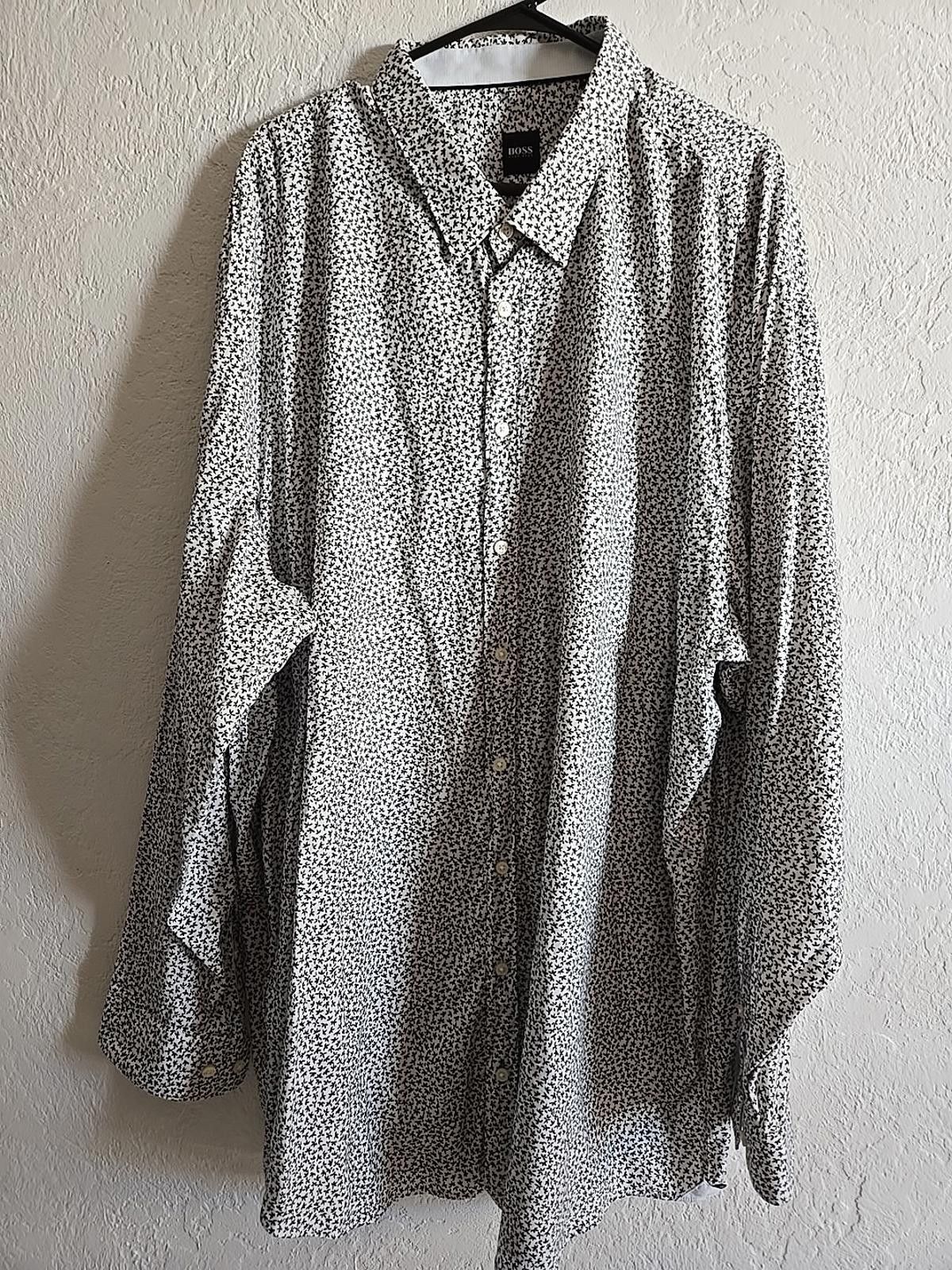 Hugo Boss BOSS Hugo Boss Men's 5XL Button Up Long Sleeve Shirt SOFT Size US XXL / EU 58 / 5 - 8 Thumbnail