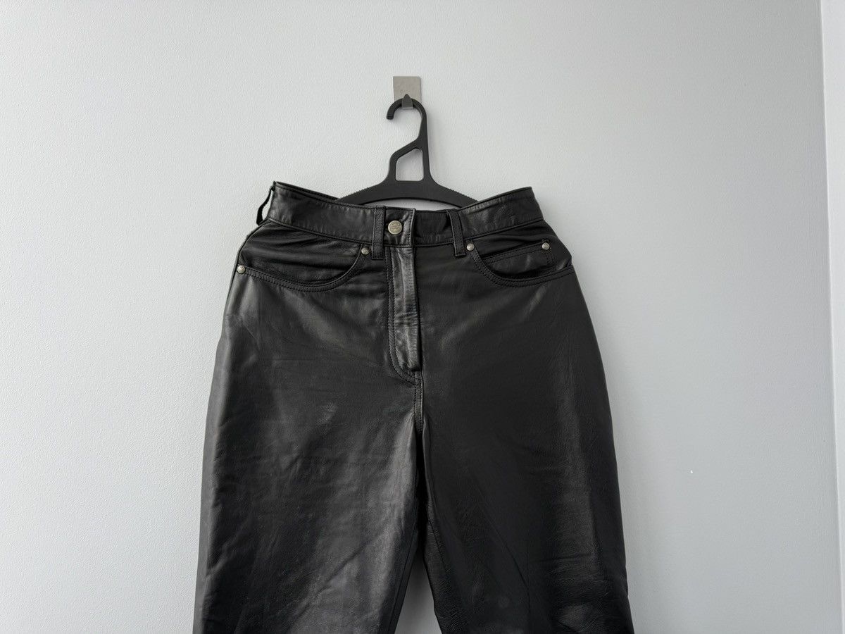 Leather Harley Davidson Vintage Leather Pants Size 28" / US 6 / IT 42 - 3 Thumbnail
