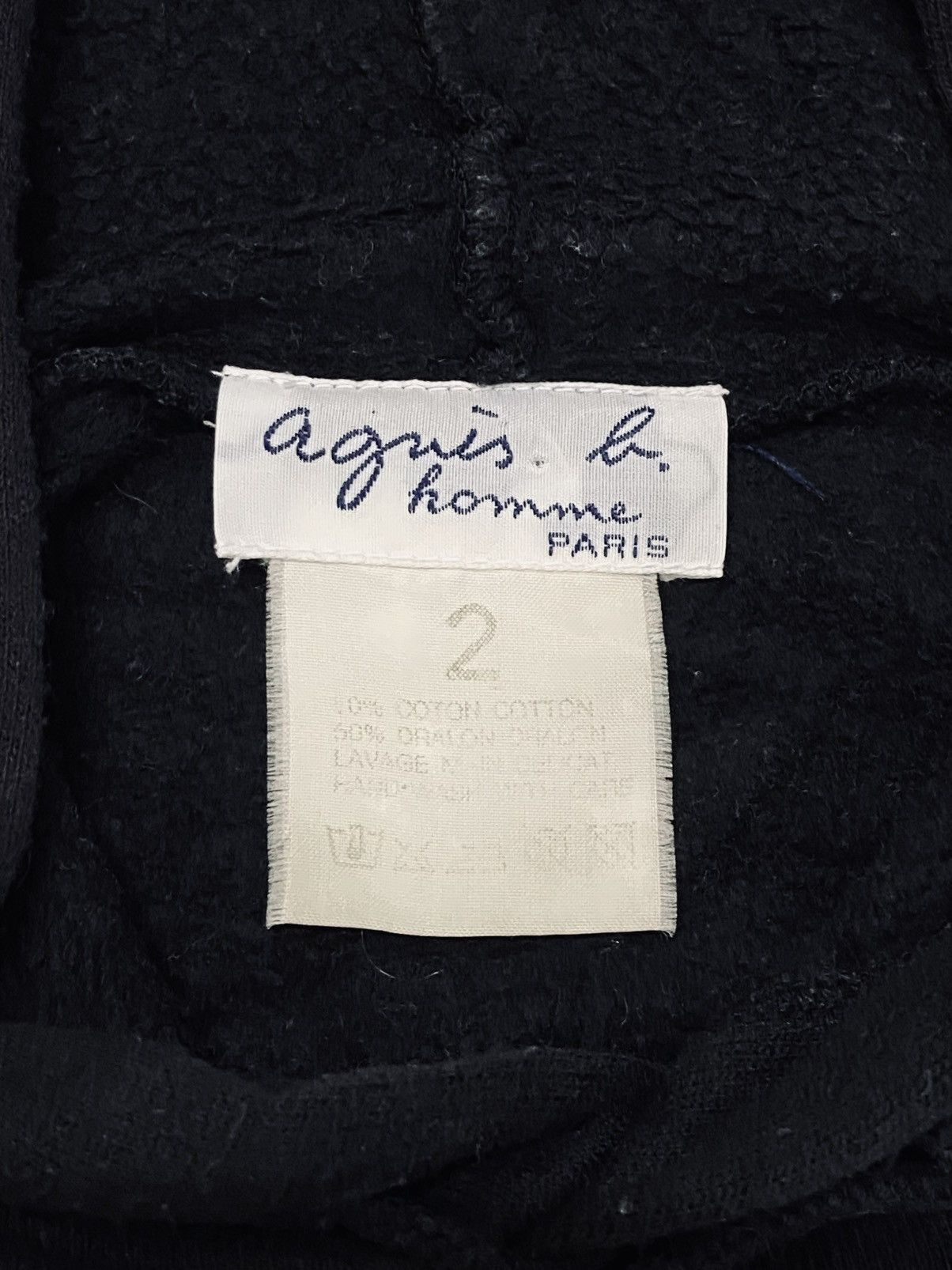 agnes b. Vintage Agnès B. "b." Logo Hoodie Size US S / EU 44-46 / 1 - 12 Thumbnail
