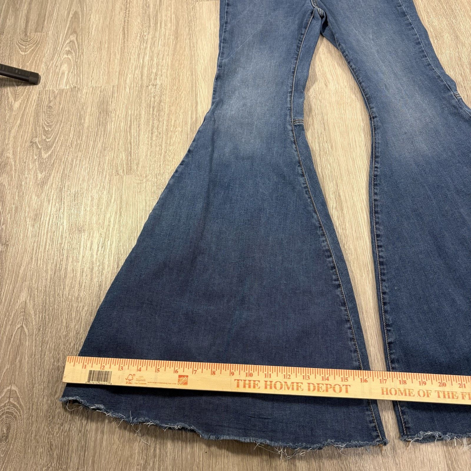 Free People Free People Women's Floa Flare Jeans High Rise Blue Boho 25R Size 25" / US 0 / IT 36 - 5 Thumbnail