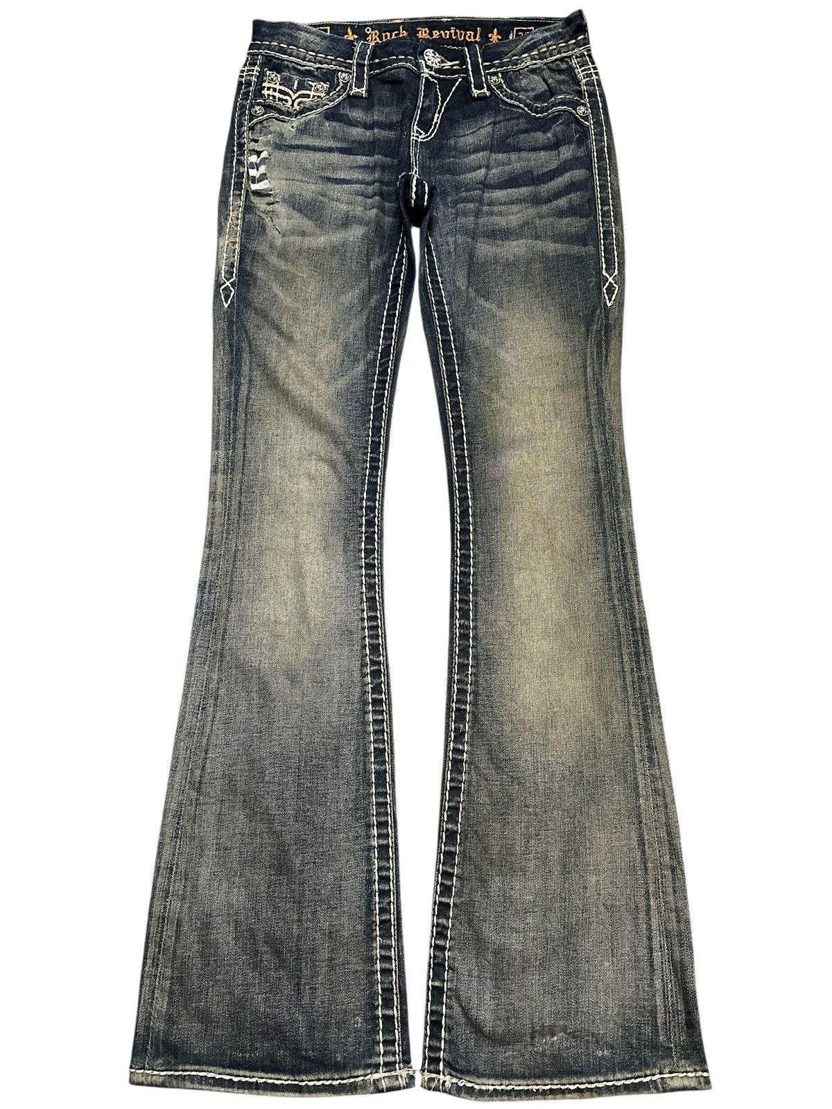 Rock Revival Distress Flare Rock Revival 28X38 Size US 28 / EU 44 - 1 Thumbnail
