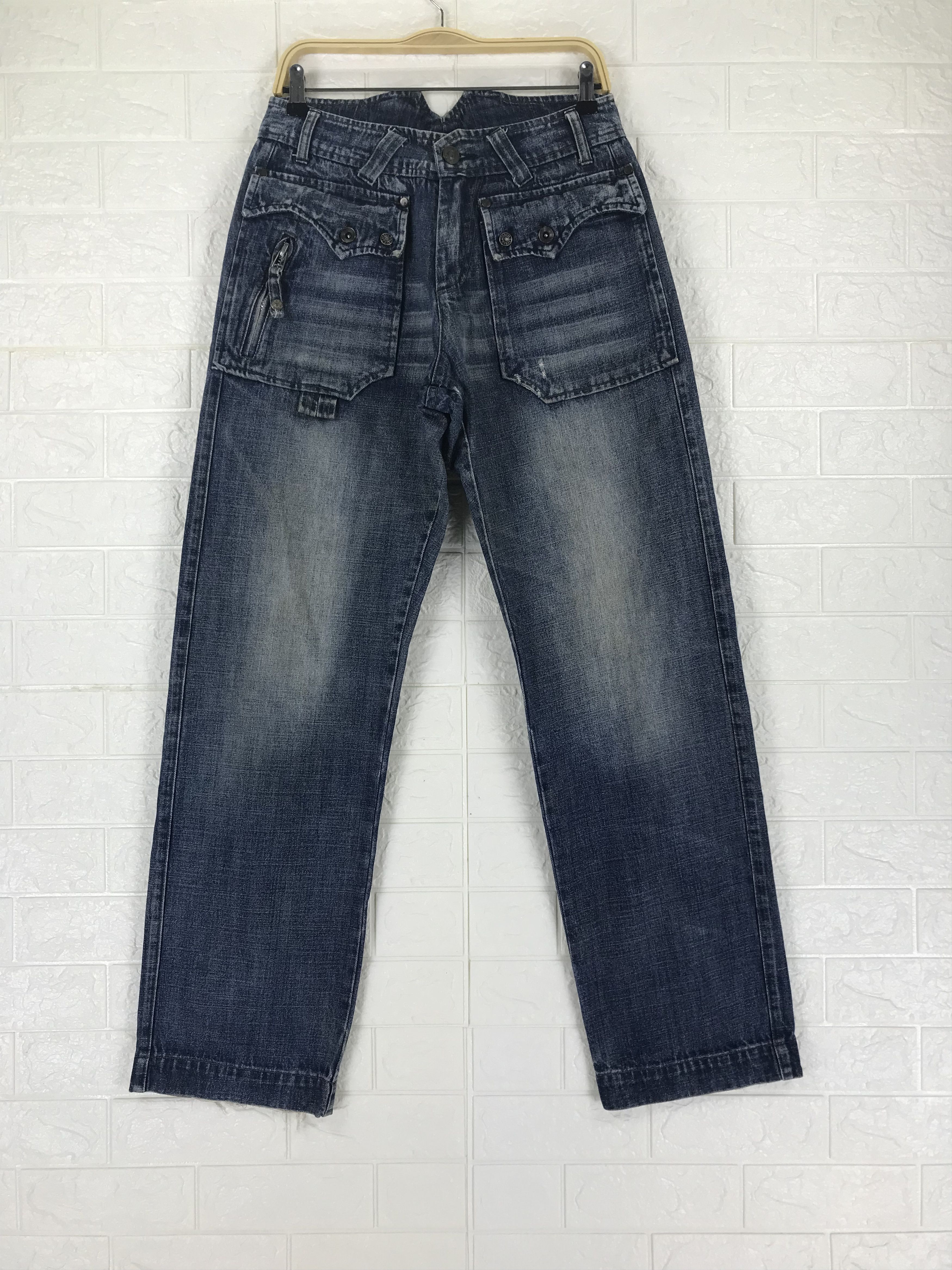 Energie Energie x Sixty Baggy Jeans Wide Leg Denim Size US 30 / EU 46 - 1 Thumbnail