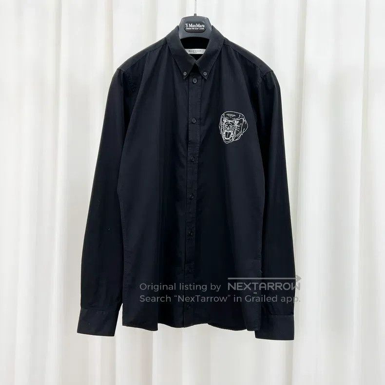Givenchy Givenchy Size38 Sketch Dog Head Shirt (Size 38) Size US M / EU 48-50 / 2 - 1 Thumbnail