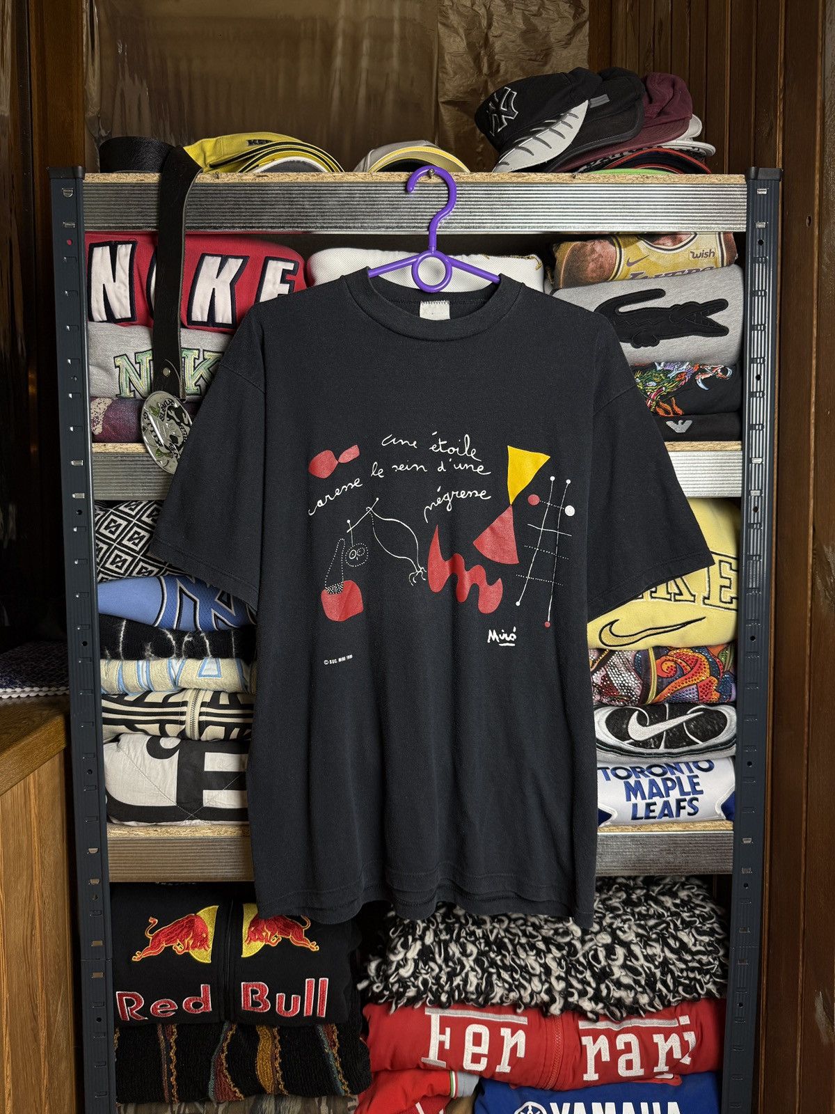 Vintage Joan Miro painting art tee t shirt vintage Size US XL / EU 56 / 4 - 1 Thumbnail