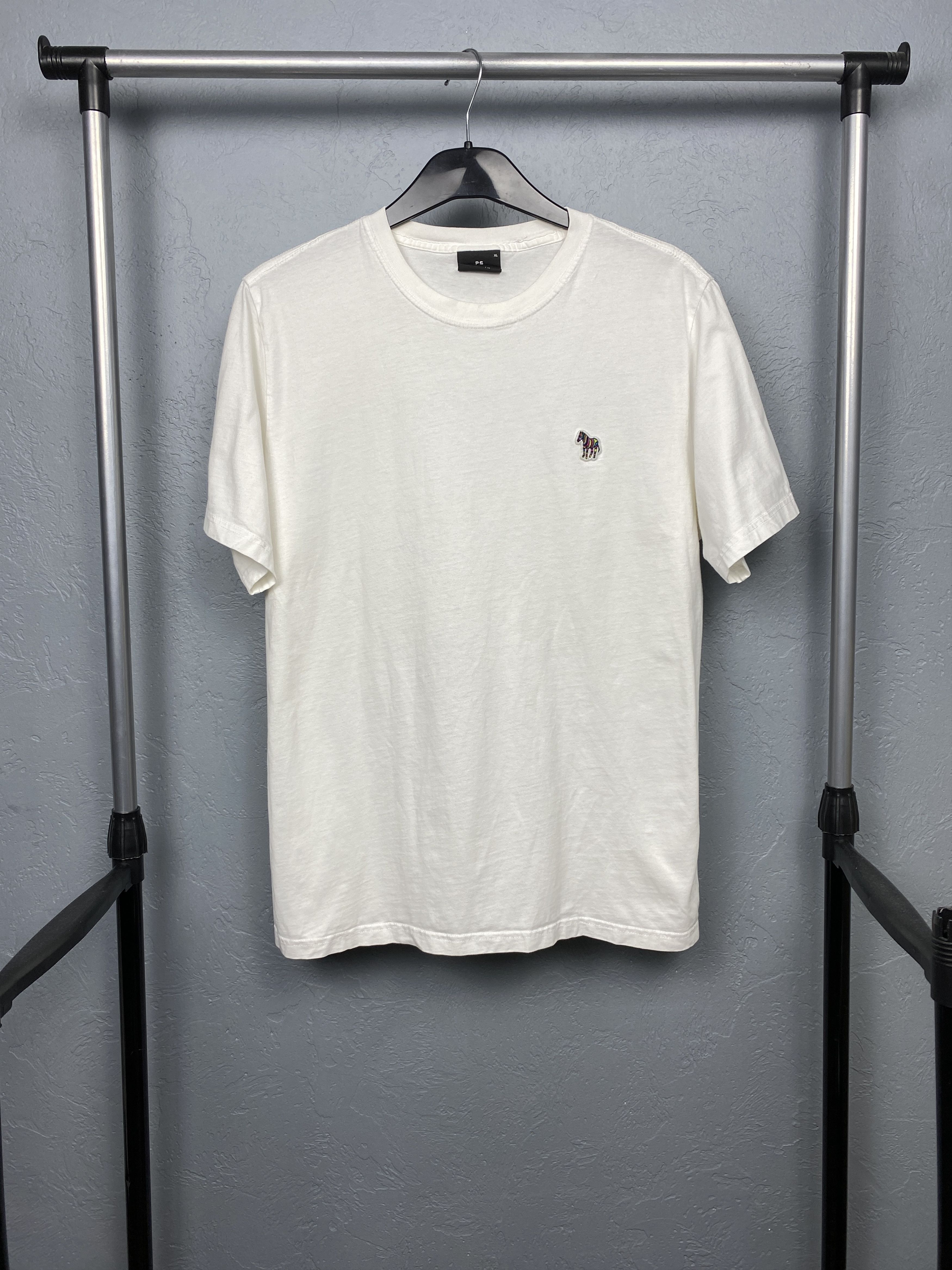 Paul Smith Paul Smith Mens Crew Neck White T-Shirt Zebra Size US XL / EU 56 / 4 - 1 Thumbnail