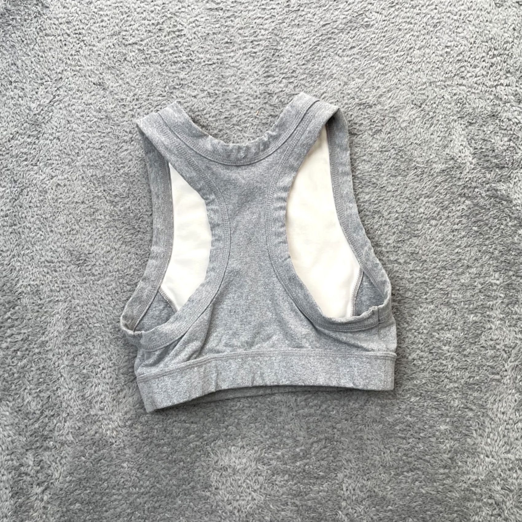 Free People Free People Brami Crop Shirt Womens Small Gray Racerback Wide Strap Stretch Movement Size S / US 4 / IT 40 - 2 Thumbnail