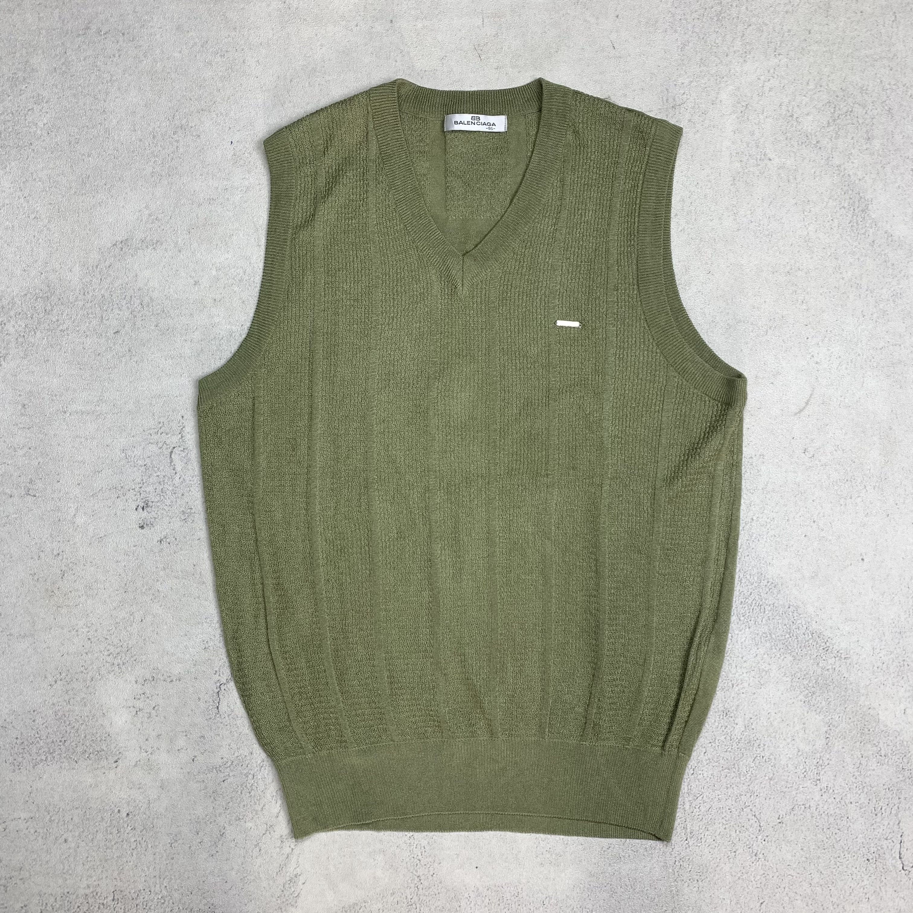 Balenciaga Vintage Balenciaga Knit Vest Size US M / EU 48-50 / 2 - 2 Thumbnail