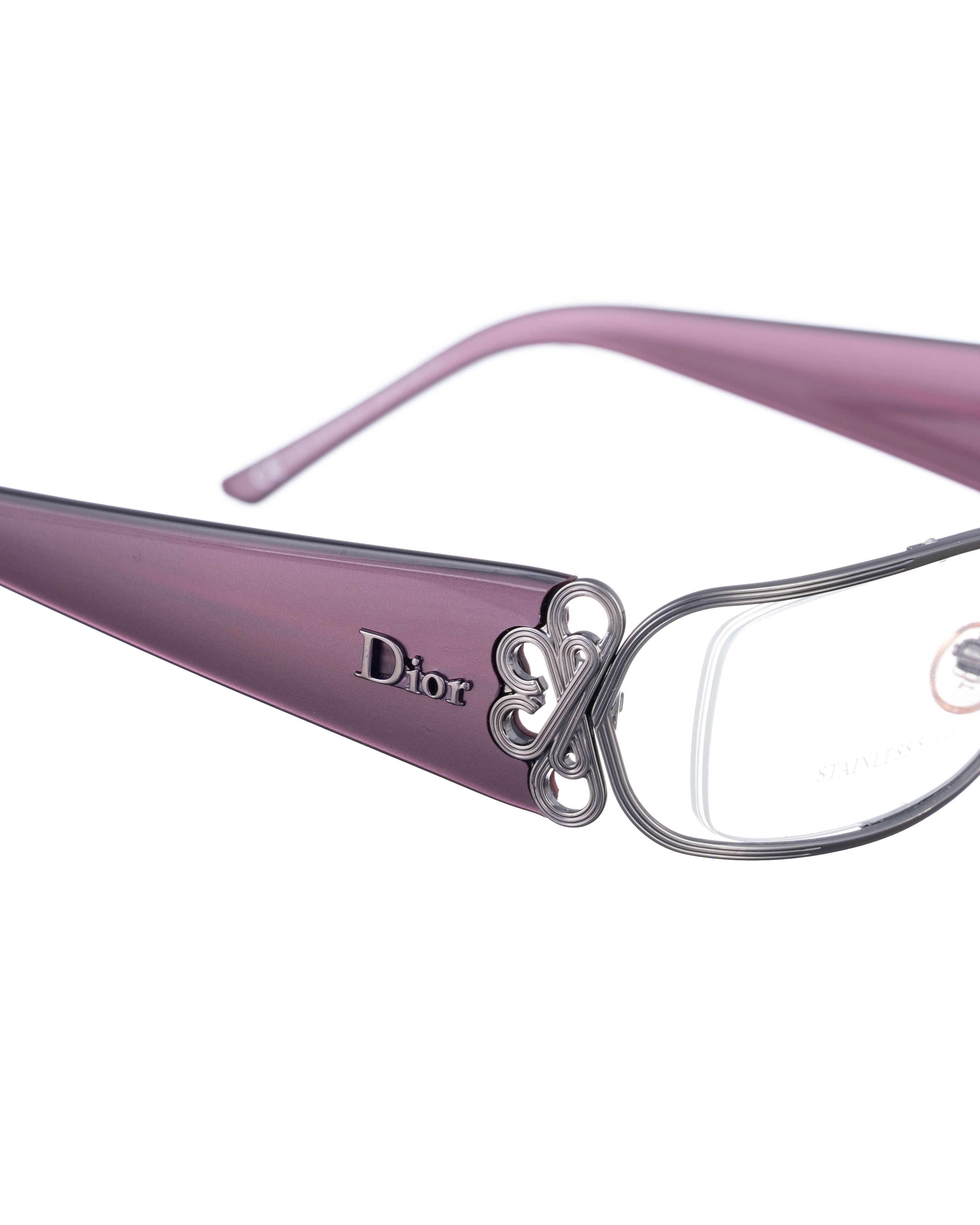 Dior Dior SS08 Pink Matte Retro Abstract Glasses Size ONE SIZE - 1 Thumbnail