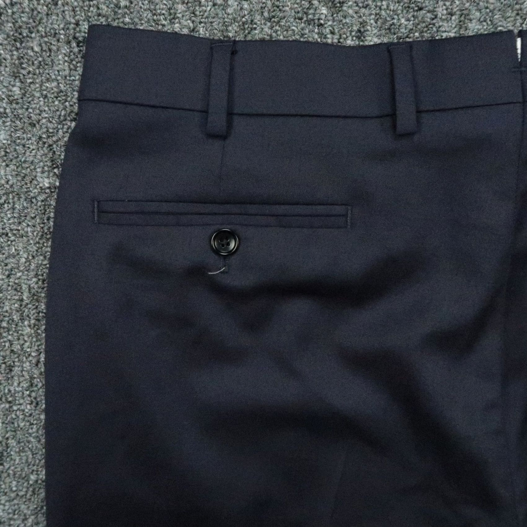 Brooks Brothers Brooks Brothers Mens 35x32 Blue BrooksFlex Wool Dress Pants Flat Front Size US 35 - 5 Thumbnail
