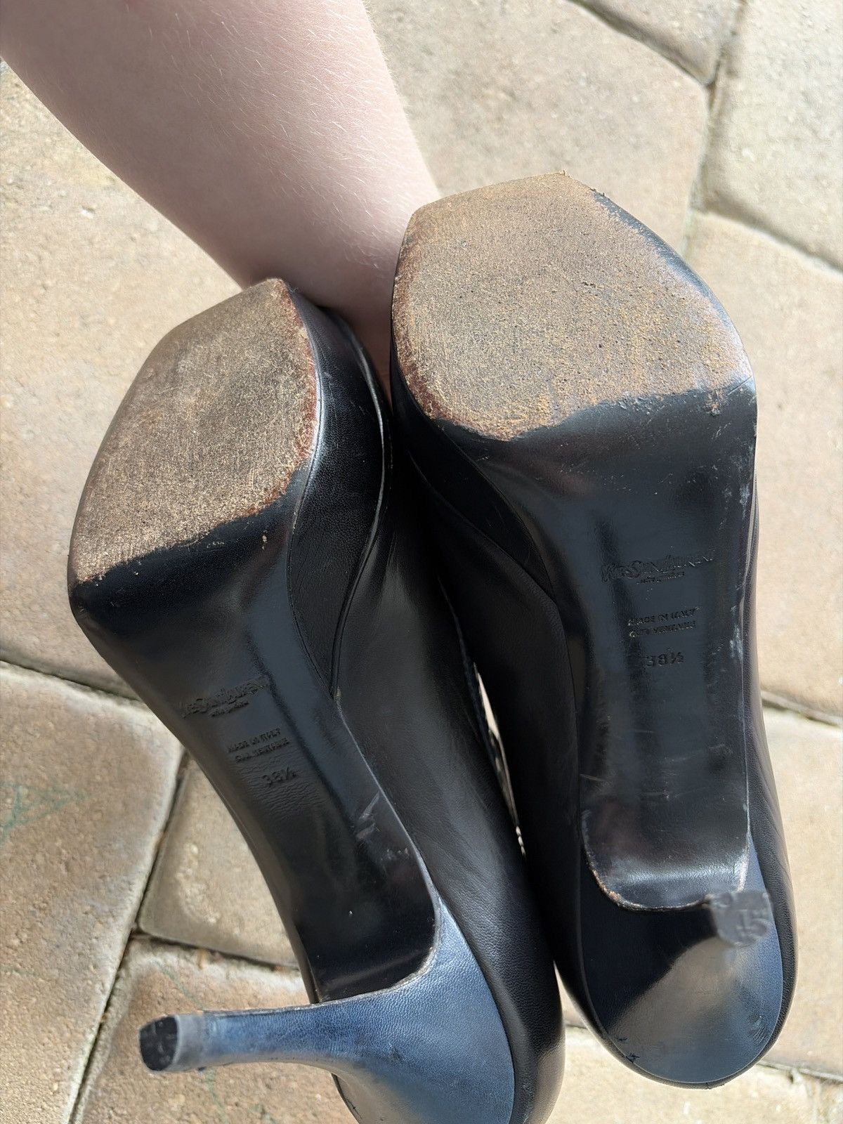 Yves Saint Laurent 2000s YSL Mary Jane Stiletto Pumps Size US 8.5 / IT 38.5 - 5 Thumbnail