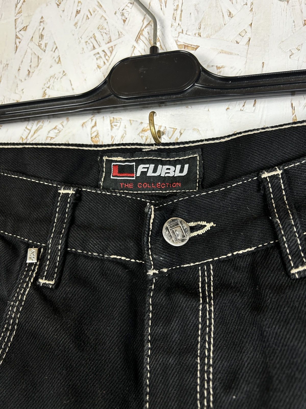 Fubu 90s Vintage Fubu Art Of Design Carpenter Denim Jeans 30 Size US 30 / EU 46 - 7 Thumbnail