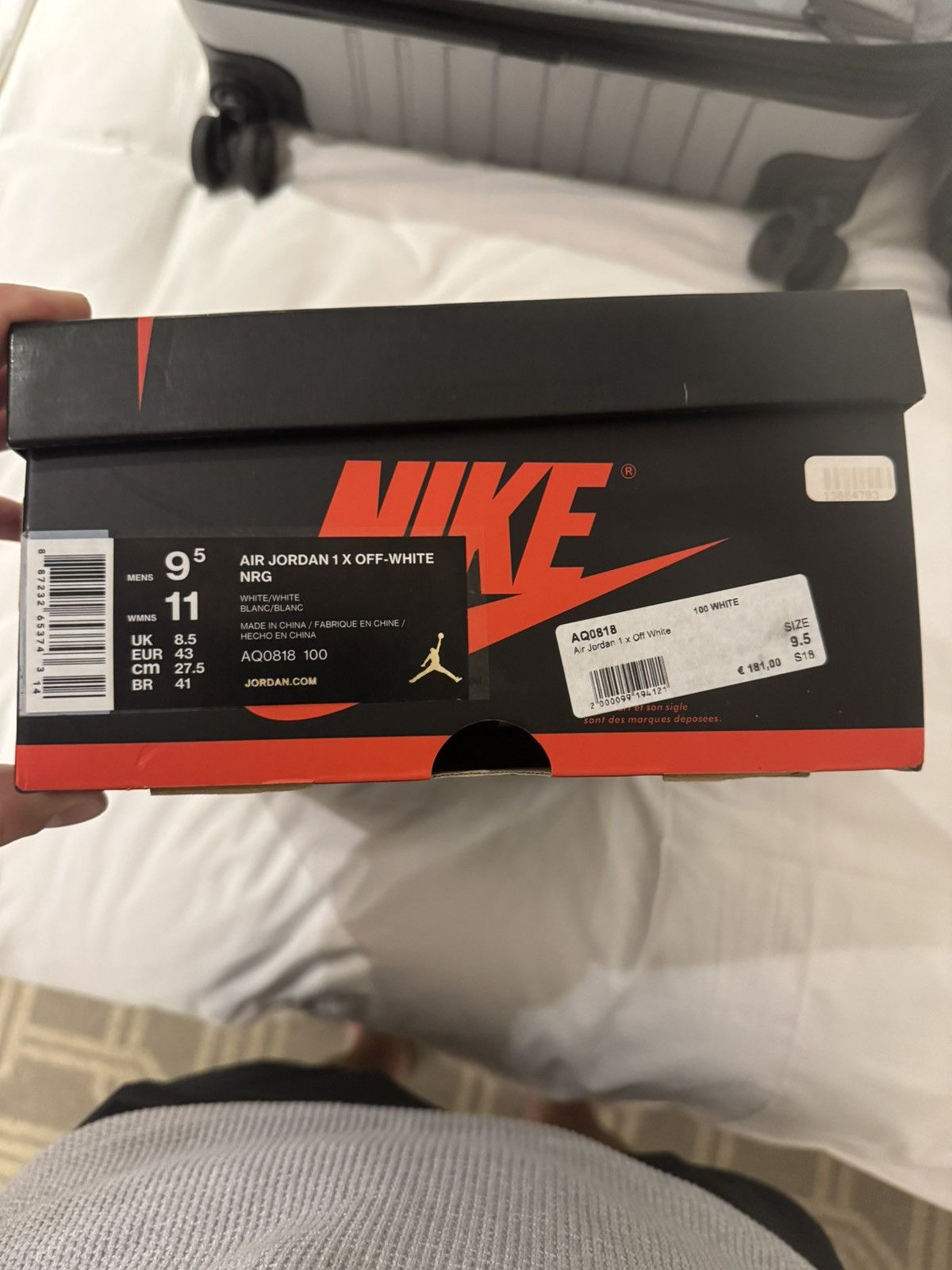 Nike × Off-White Off-White x Air Jordan 1 ‘OG White’ Euro Size US 9.5 / EU 42-43 - 11 Thumbnail