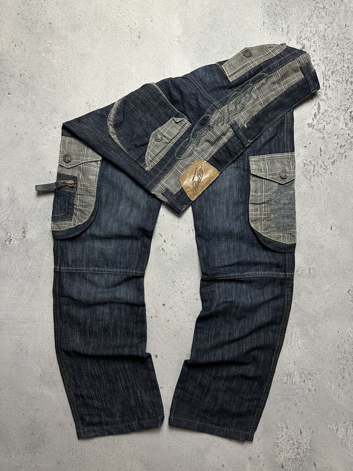 Ed Hardy Ed Hardy y2k Jeans Distressed Baggy Denim Washed Jeans 90s Size US 36 / EU 52 - 3 Thumbnail