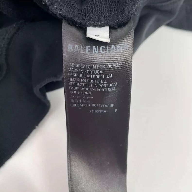 Balenciaga Balenciaga Hoodie cotton crackle letter s black Size US S / EU 44-46 / 1 - 6 Thumbnail